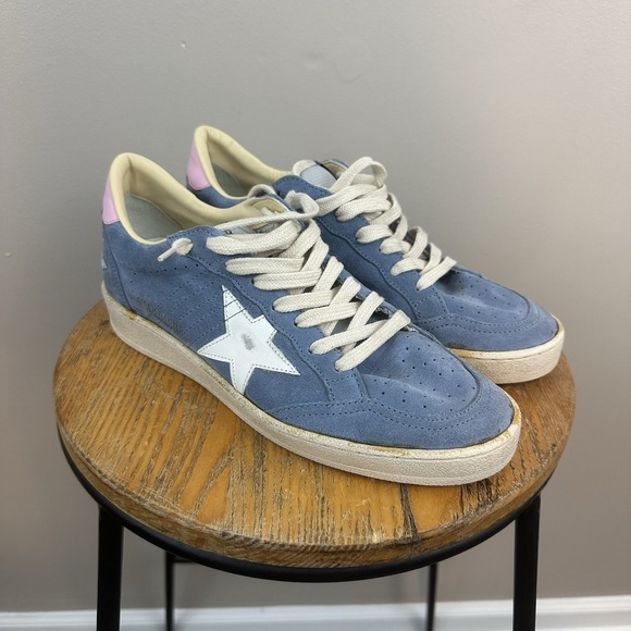 Golden Goose Ball Star Women Blue Suede Limited Edition EU 39 US 9‎ - Picture 1 of 13